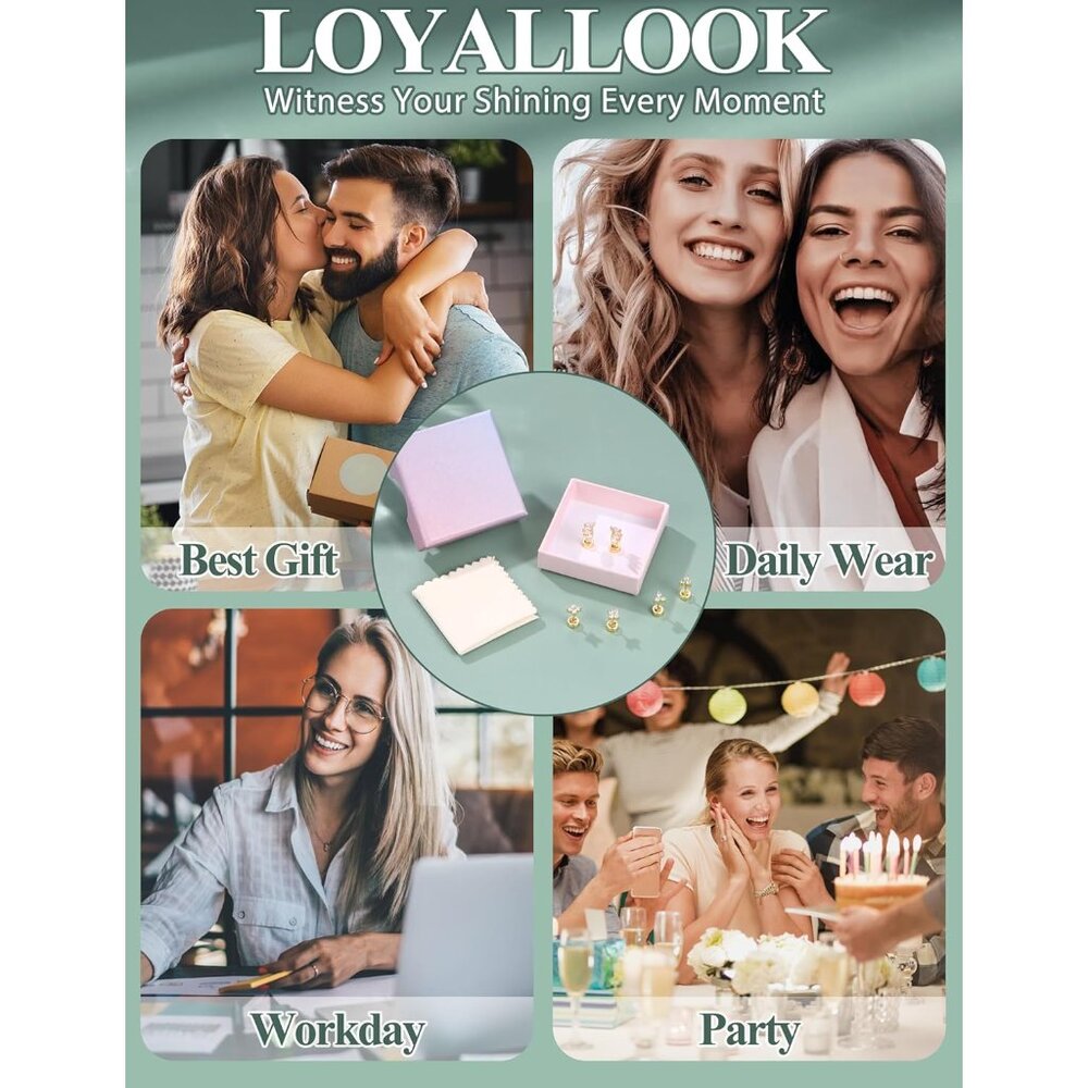 Comfortable Flat Back Stud Earrings - 925 Silver … - image 6